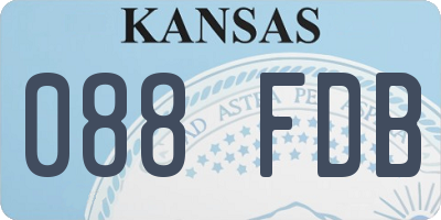 KS license plate 088FDB