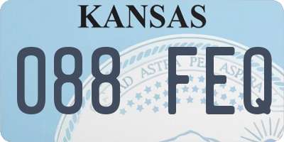 KS license plate 088FEQ