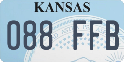 KS license plate 088FFB