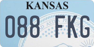 KS license plate 088FKG