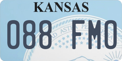 KS license plate 088FMO