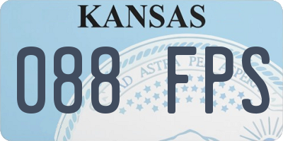 KS license plate 088FPS
