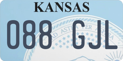 KS license plate 088GJL