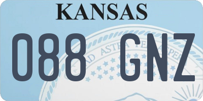 KS license plate 088GNZ