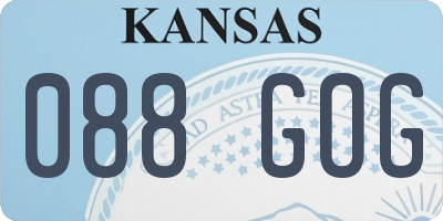 KS license plate 088GOG
