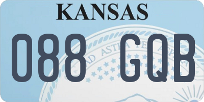 KS license plate 088GQB