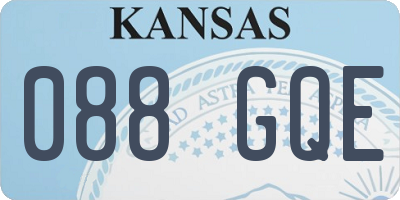 KS license plate 088GQE