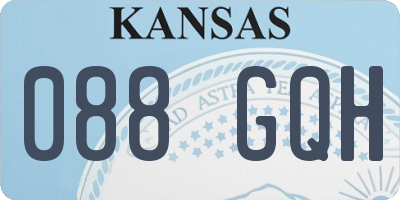 KS license plate 088GQH