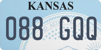 KS license plate 088GQQ
