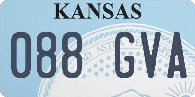 KS license plate 088GVA
