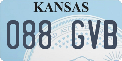 KS license plate 088GVB