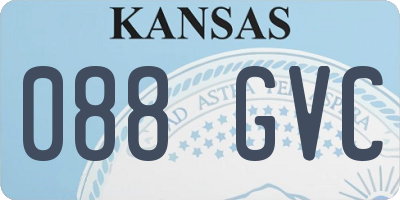 KS license plate 088GVC