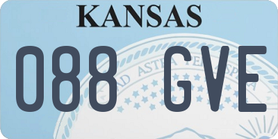 KS license plate 088GVE