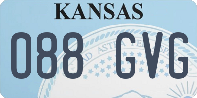 KS license plate 088GVG