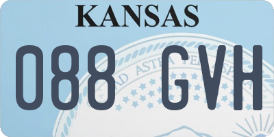 KS license plate 088GVH