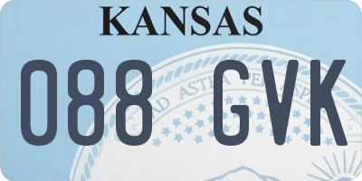 KS license plate 088GVK