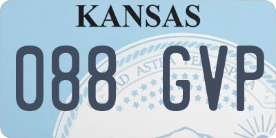 KS license plate 088GVP