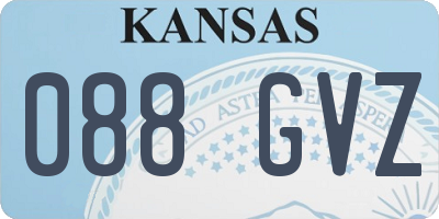 KS license plate 088GVZ
