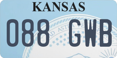 KS license plate 088GWB