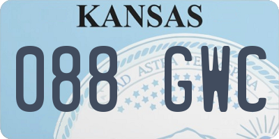 KS license plate 088GWC