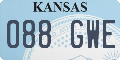 KS license plate 088GWE