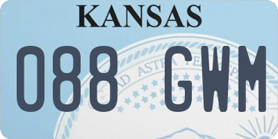 KS license plate 088GWM