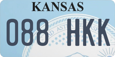 KS license plate 088HKK