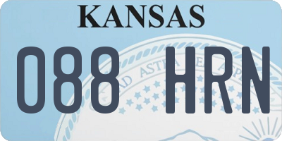 KS license plate 088HRN