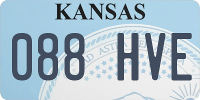 KS license plate 088HVE
