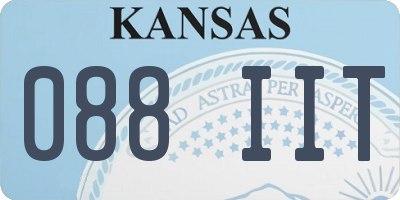 KS license plate 088IIT