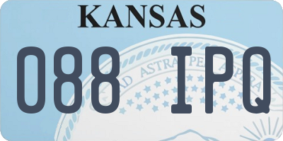 KS license plate 088IPQ