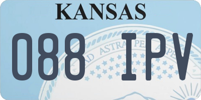 KS license plate 088IPV