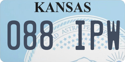 KS license plate 088IPW