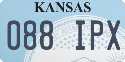 KS license plate 088IPX