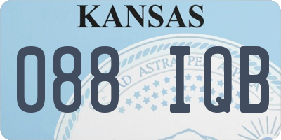 KS license plate 088IQB