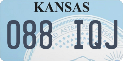 KS license plate 088IQJ