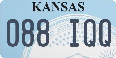 KS license plate 088IQQ