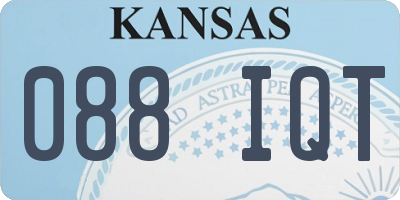 KS license plate 088IQT