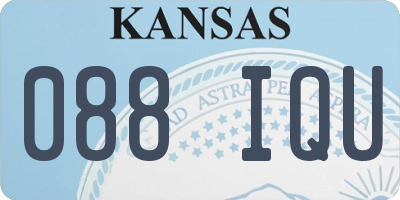KS license plate 088IQU