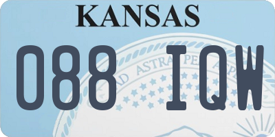 KS license plate 088IQW