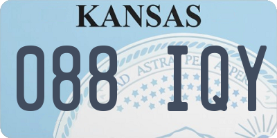 KS license plate 088IQY