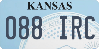 KS license plate 088IRC
