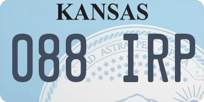 KS license plate 088IRP