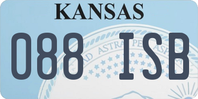 KS license plate 088ISB