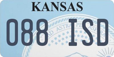 KS license plate 088ISD