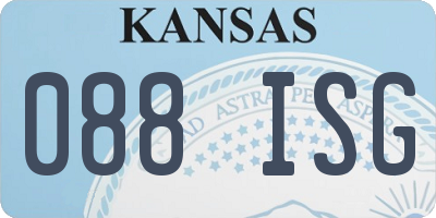 KS license plate 088ISG