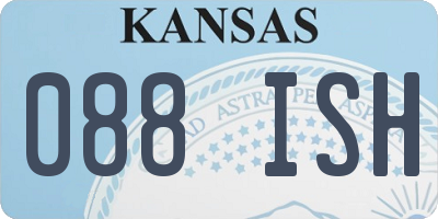 KS license plate 088ISH