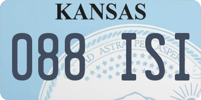 KS license plate 088ISI