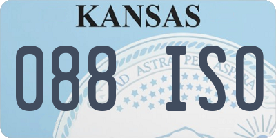 KS license plate 088ISO