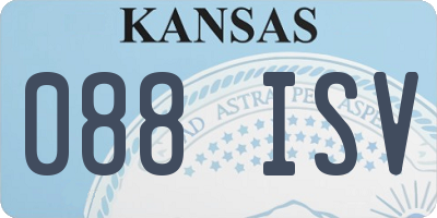 KS license plate 088ISV